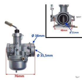 Karbiuratorius (prisukamas) ATV / CROSS 50-70-110cc 4T B versija