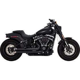 VANCE & HINES "Big Shots Staggered 2-into-2" išmetimo sistema Juoda Harley Davidson FXST / FXLR / FXBBS / FLDE 1750-1923cc 18-24