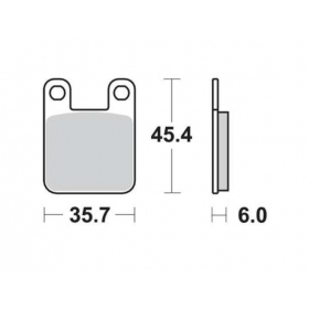 BRAKE PADS FERODO FDB2107P / MCB535 STANDARD PLATINUM