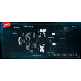 Leatt X-Frame blauzdų apsaugos XXL (pora)