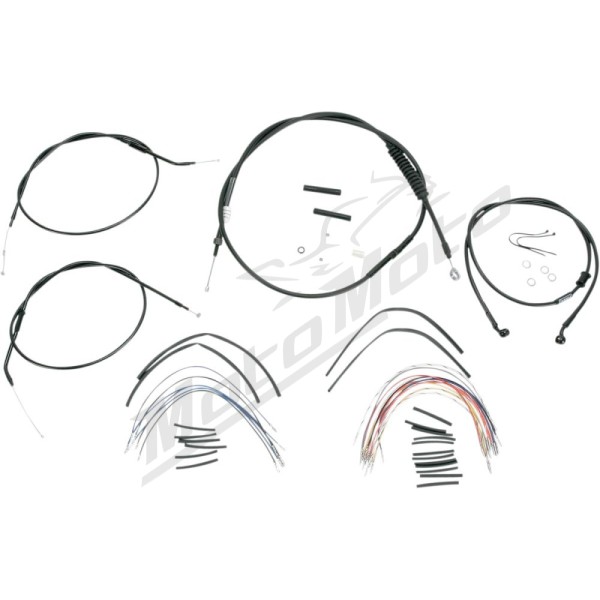 BURLY BRAND Ape Hangers handlebars Cables / Lines Extension Kit Harley Davidson XL 883-1200cc 2004-2006