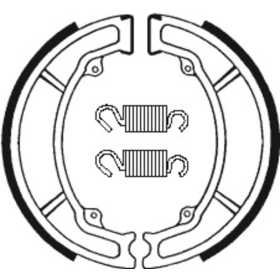 TECNIUM Scooter/Street Organic Brake shoes BA189 Honda CN 250 Spazio 88-92