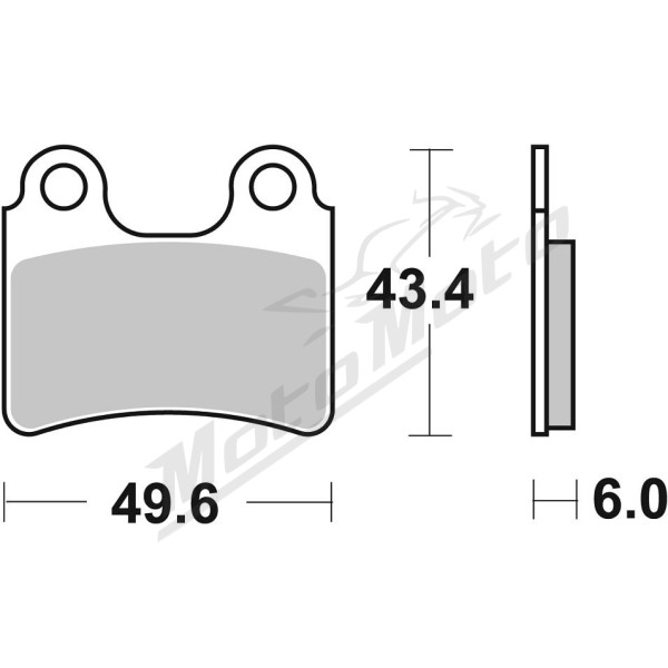 SBS RSI Offroad Racing 802RSI Sintered Brake Pads AJP / Beta / Scorpa / Sherco / TRS 125-300cc 00-19