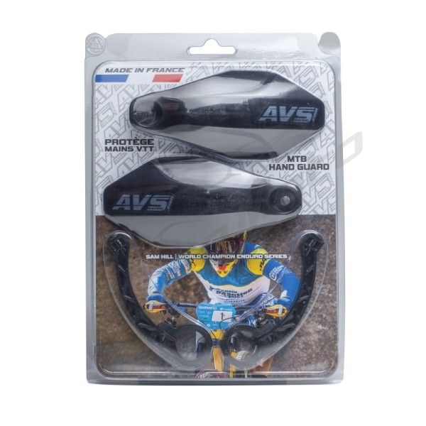 AVS RACING Handguards Kit Plastic Black