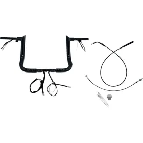 FAT BAGGERS INC. Pointed Top Handlebar Kit Black 91.5x30.5cm Harley Davidson FLHLT / FLHX / FLHXSE 1923-1977 23-26