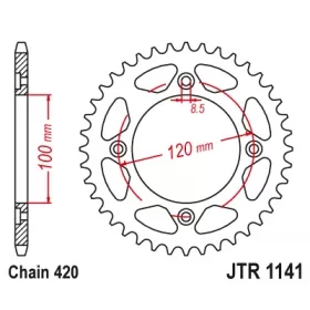 Rear sprocket JTR1141 Beta RR Enduro / Motard 50cc 00-25