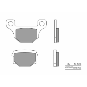 BREMBO Street Carbon Ceramic Brake pads DERBI / MASH / RIEJU / SUZUKI 50-125cc 1982-2024