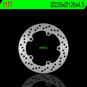 NG Rear Left Fixed Brake Disc 226X126X4.5mm Peugeot Geopolis / Satelis 125-250cc 06-13