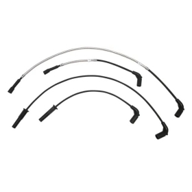 MAGNUM SHIELDING Spark Plug Wires Polished Stainless Steel Harley Davidson FLHR / FLHTK / FLHTKL / FLTRXS / FLTRXSTSE 1750/1977 17-24