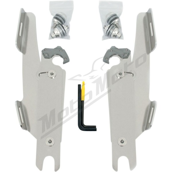 MEMPHIS SHADES HD Fats/Slim Windshield  Trigger-Lock Complete Mount Kit Harley Davidson FLS / FLST / FLSTC / FLSTF / FLSTFB / FLSTN / FLSTS 1340-1690 86-17