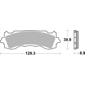 BREMBO Sintered Brake pads Honda GL 1800cc 18-24