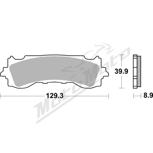 BREMBO Sintered Brake pads Honda GL 1800cc 18-24
