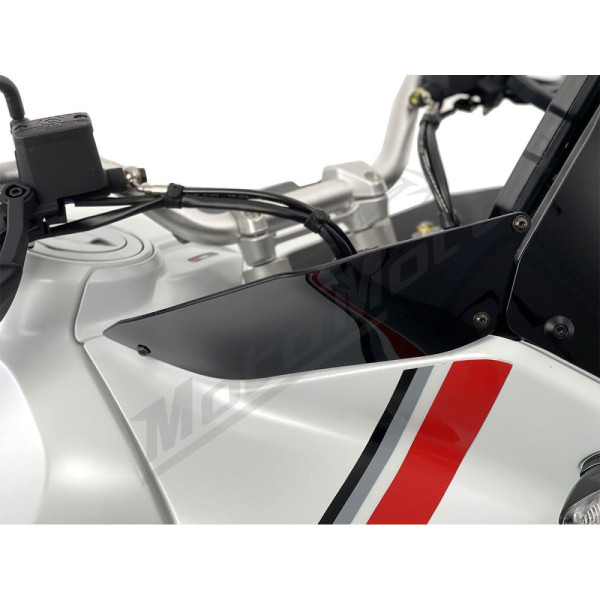 WRS DU026NL Vėjo deflektoriai Juodi Ducati Desert X 950 ABS 22-24