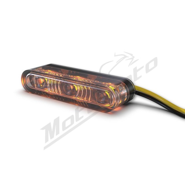 HIGHSIDER pro Star-MX1 PRO LED Indicator Black/Smoke E-Approved (Pair)
