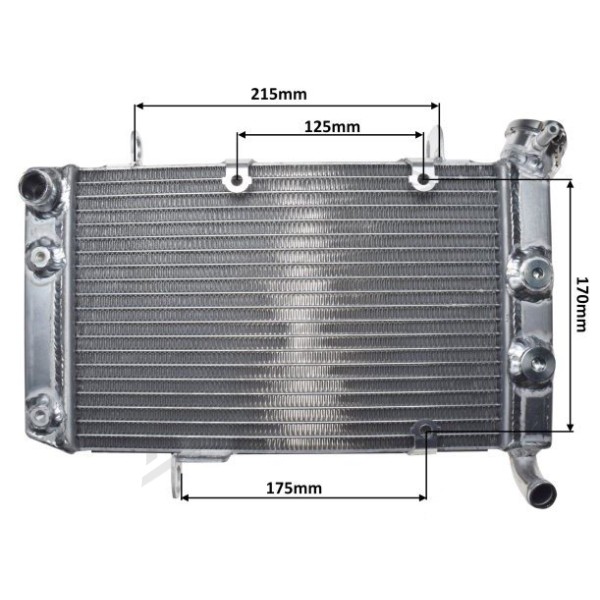RADIATOR SUZUKI LTZ / KAWASAKI KFX 400cc 2003-2008