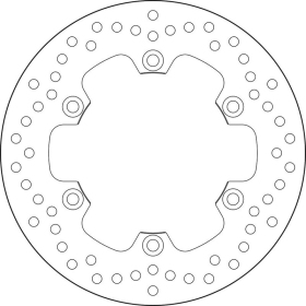 BREMBO Serie Oro Round Fixed Brake Disc rear ​​​​​​​YAMAHA DT / WR 125 2005-2013