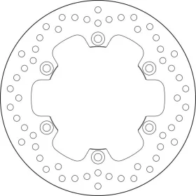BREMBO Serie Oro Round Fixed Brake Disc rear ​​​​​​​YAMAHA DT / WR 125 2005-2013