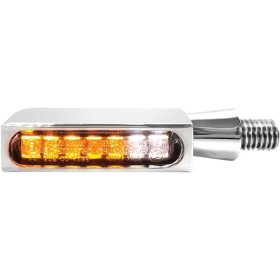HEINZ BIKES Universal LED Turn Signal/Position Light Chrome 1pc.