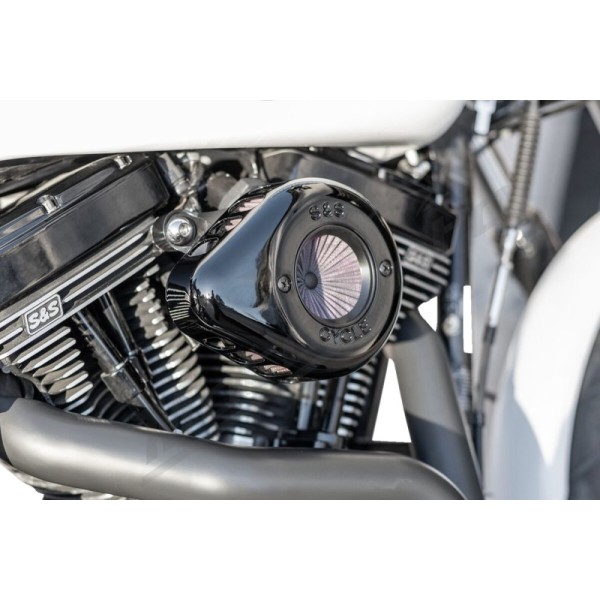 S&S CYCLE Air Stinger Stealth Air Cleaner Kit Harley Davidson FLD / FLHRCI / FLHRI 1450-1690cc 01-17