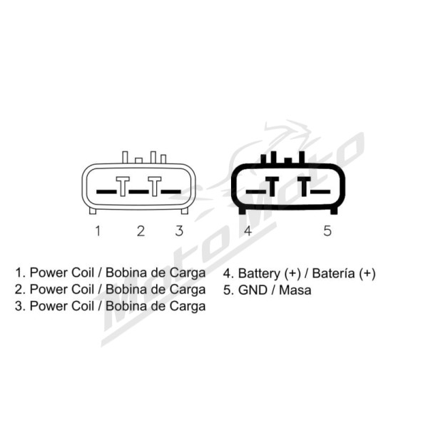DZE Voltage regulator (12V, 50A) BMW / Can Am / Ducati / Honda / Kawasaki 500-2300 02-19