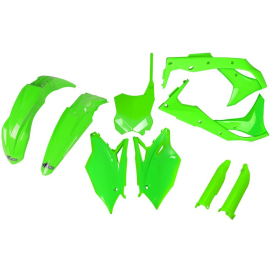 UFO Green Full Body Replacement Plastic Kit Kawasaki KXF 250cc 17