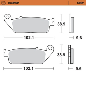 MOTO-MASTER Roadpro Front Brake Pads Honda CB / CBF / CBR / CTX / NC / VT / XL 300-1000 94-24