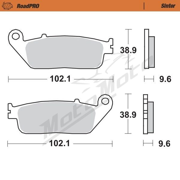 MOTO-MASTER Roadpro Front Brake Pads Honda CB / CBF / CBR / CTX / NC / VT / XL 300-1000 94-24