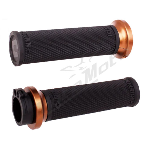 ODI Ruffian Lock-On Street Grips Harley Davidson FLD / FHLHRI / FLHT / FLSTC / FXD / VRSCA / XL / XLH 883-1800 84-22