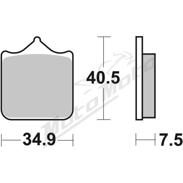 SBS RST 762RST Brake Pads Aprilia / Benelli / Bimota / Derbi / Ducati / KTM / TM Racing / Triumph 440-1050cc 01-22
