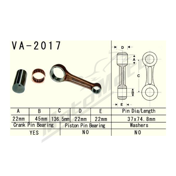 VESRAH Connecting rod Yamaha YFM 660 Raptor 2001