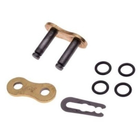 Chain connector IRIS 630 O-RING Spring clip link Gold