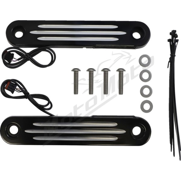 CUSTOM DYNAMICS ProBEAM® Dynamic Strips™ V2 Front Turn Signals Harley Davidson FLH / FLHR 1340-1977cc 96-24