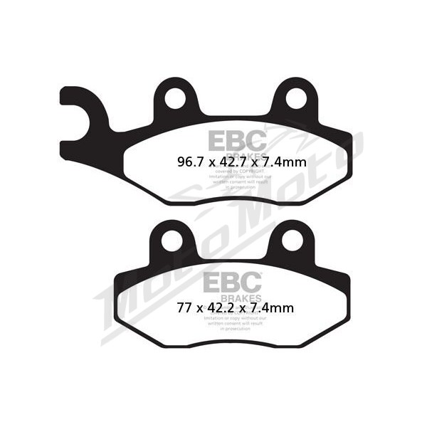EBC Long-Life Sintered "R" Brake Pads AEON / CAM AM(BRP) / CF MOTO / FERBI / FANTIC / GOES / HUSQVARNA / KAWASAKI / SUZUKI / YAMAHA  125-1000cc 87->