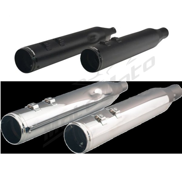 KHROME WERKS 4-1/2" HP-Plus® Slip-On Mufflers with Race Tip Harley Davidson FLH / FLHR / FLHRC / FLHT / FLHTK / FLHX / FLHXS / FLTRXS 1750-1977 17-25