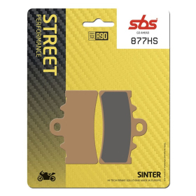 SBS HS Street Excel 877HS Sintered Front Brake Pads BMW / Fantic / KTM / Husqvarna 125-500cc 11-24