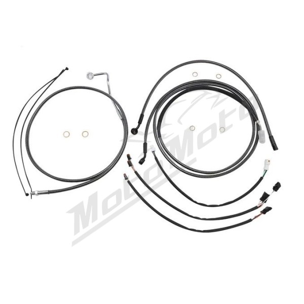 MAGNUM SHIELDING Karbon Fiber Handlebar Installation Kit 38/43cm Harley Davidson FLTRK / FLTRKSE / FLTRU / FLTRXSE 1750/1977 17-24