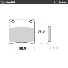 MOTO-MASTER Ceramic Brake Pads Suzuki GSX / VX 400-1100 88-97