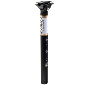 UNO TS 716 dviračių sėdynės stovas - 350mm Ø31.6 Juoda/balta