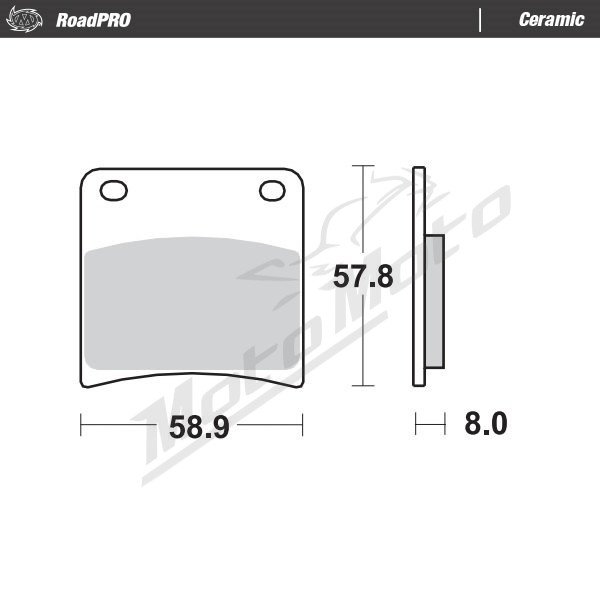 MOTO-MASTER Ceramic Brake Pads Suzuki GSX / VX 400-1100 88-97