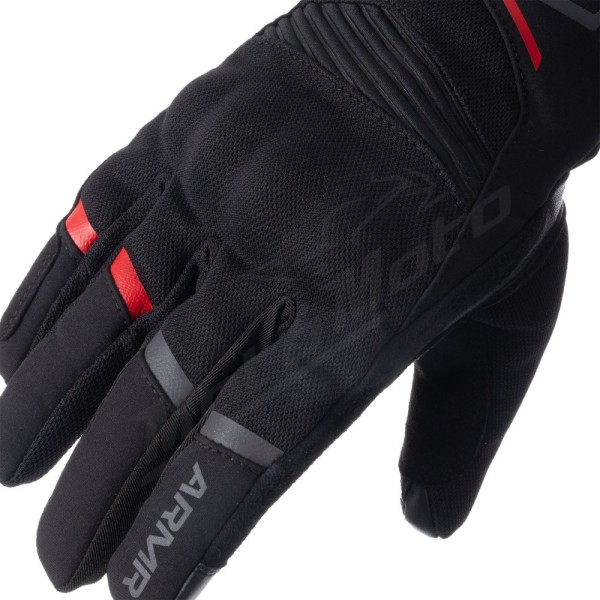 ARMR Eyoshi 3.0 Waterproof Textile Gloves Black/Red