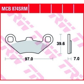 STABDŽIŲ TRINKELĖS TRW MCB874SRM