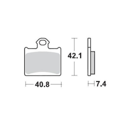 MOTO-MASTER Racing Rear Brake Pads Offroad Husqvarna / KTM 85-350 22-11