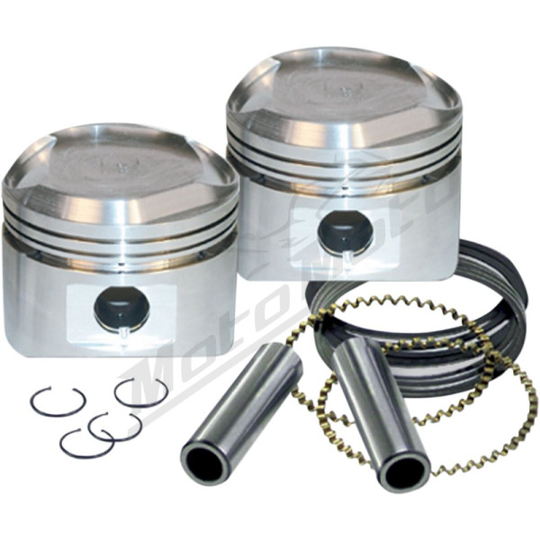 S&S CYCLE Piston Kit for S&S Motors Harley Davidson FLH / FLHR / FLHRCI / FLHRI 1340-1450cc 83-99