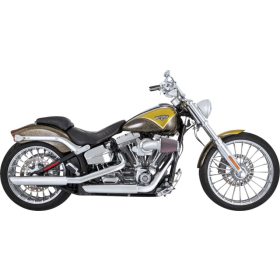 VANCE & HINES 3" Twin Slash Slip-On Mufflers Harley Davidson FLSTC / FXCWC / FXST / FXSTSSE 1584-1800cc 07-17