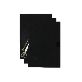 Blackbird Coloured sheet black 47x33cm (3pcs)