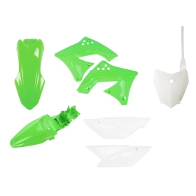 Polisport plastic kit Kawasaki KLX 110cc (2010-2023) Green / White