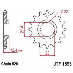 Front sprocket JTF1593