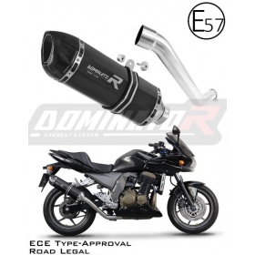 Exhaust kit Dominator HP1 Black Kawasaki Z750 2004-2006 Certified