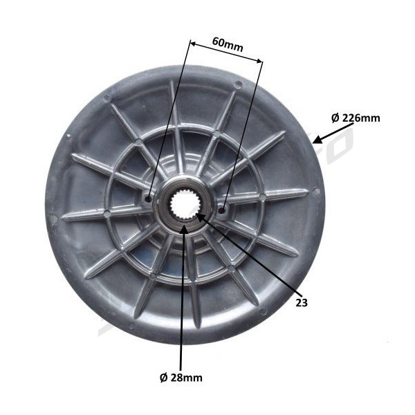 Secondary Clutch assy CFMOTO CFORCE / ZFORCE / UFORCE 850-1000cc 2018-2023