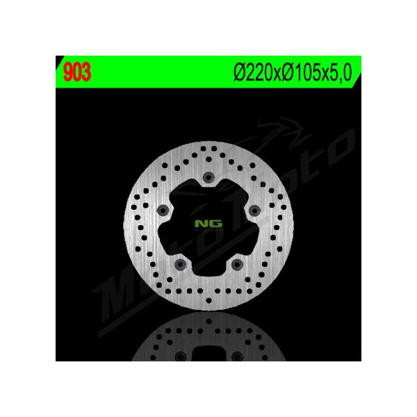 NG BRAKES Rear Fixed Brake Disc 220mm Yamaha MT / YZF 320-1000cc 03-24
